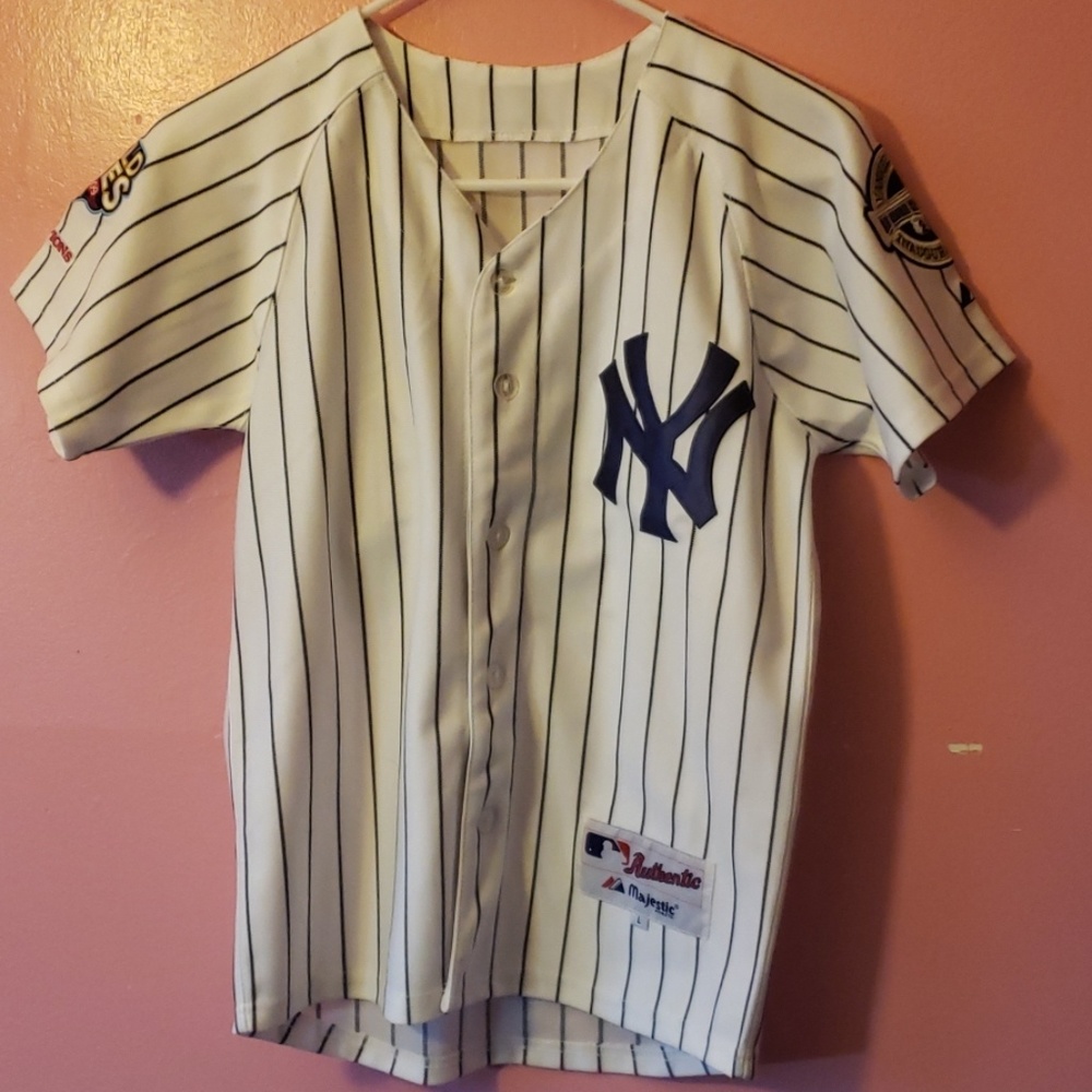 Majestic 2009 World Series Yankees Jersey YL